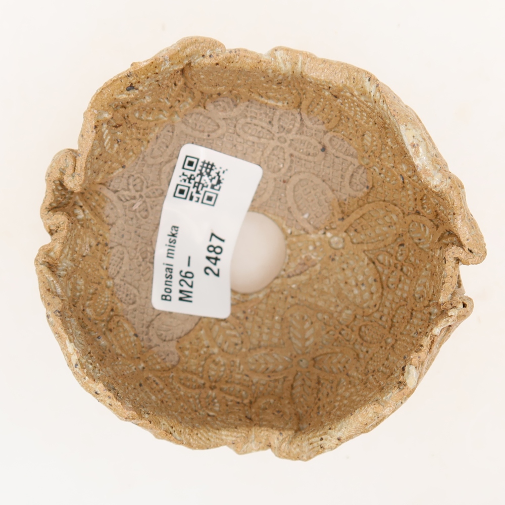 Coquille en céramique 8,5 x 8,5 x 6 cm , couleur beige