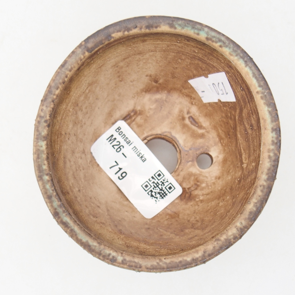 Bol à bonsaï en céramique 8,5 x 8,5 x 5 cm, vert