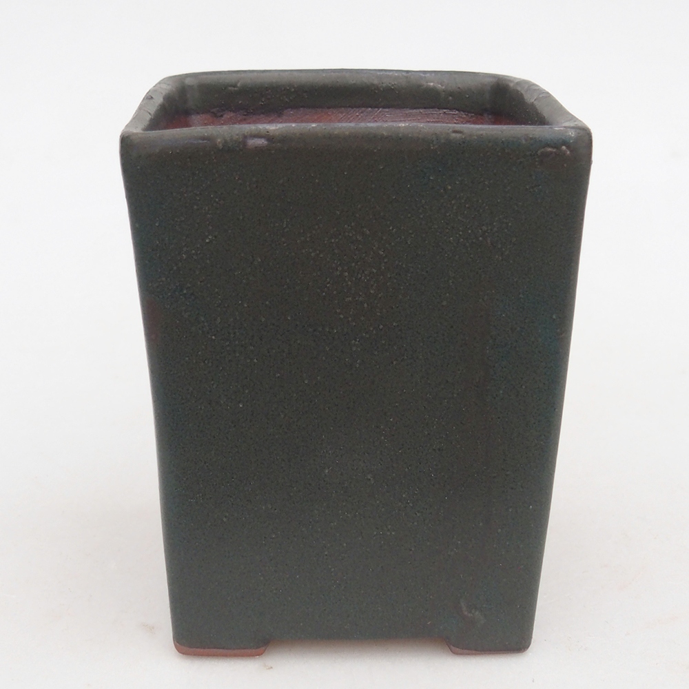 Bol bonsaï en céramique 7,5 x 7,5 x 8,5 cm, gris