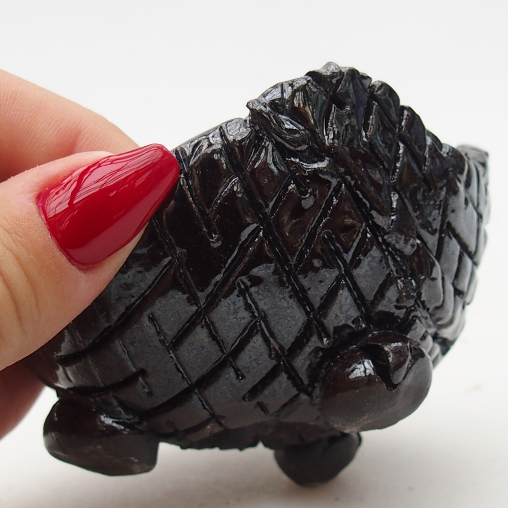 Coquille en céramique 8,5 x 8 x 5,5 cm , couleur noire