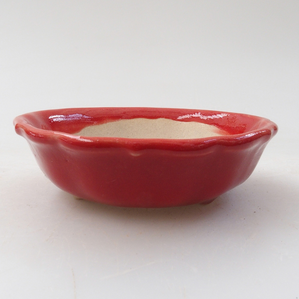 Mini bol bonsaï 7 x 7 x 2 cm, couleur rouge