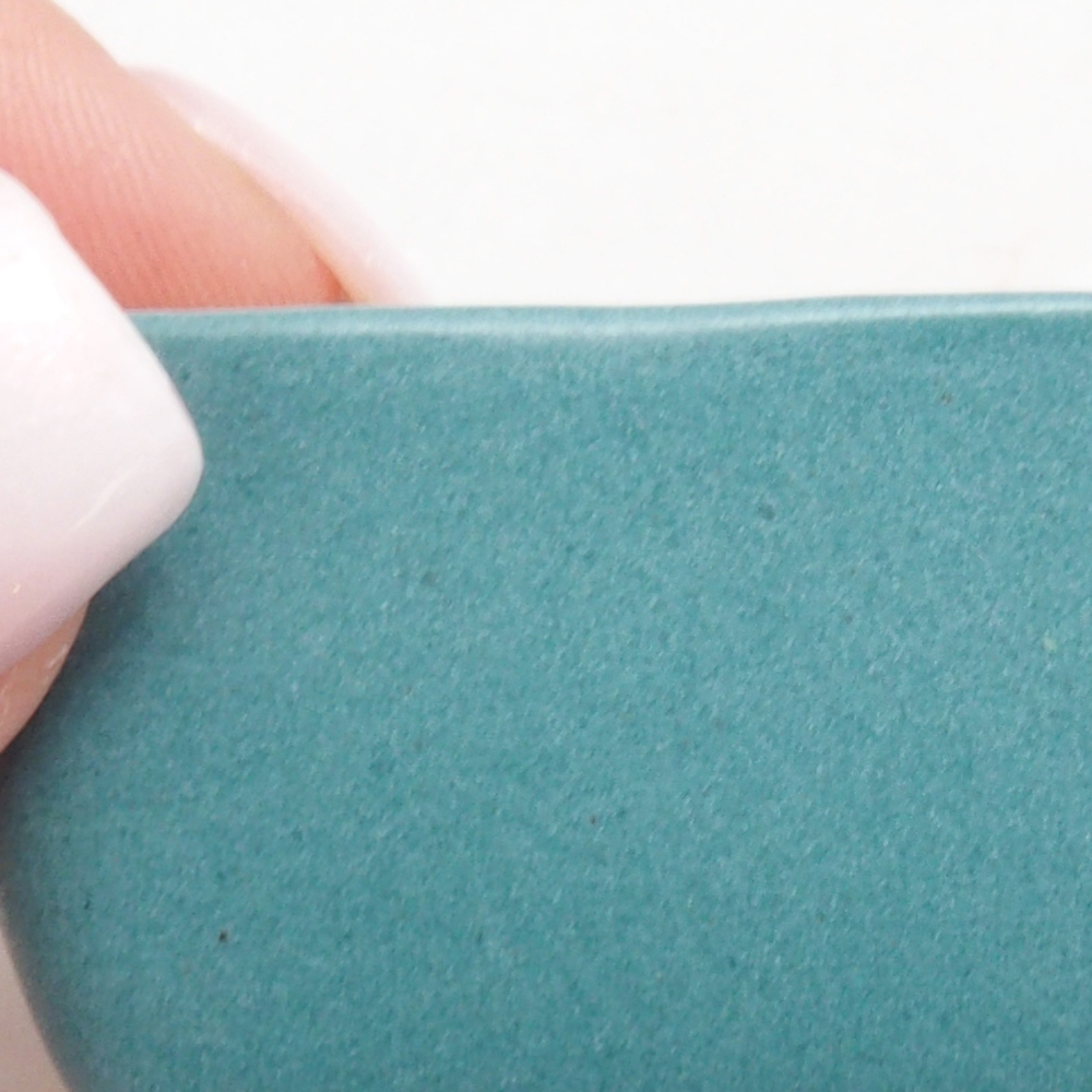 Bol à bonsaï en céramique 6,5 x 5,5 x 4 cm, couleur bleu