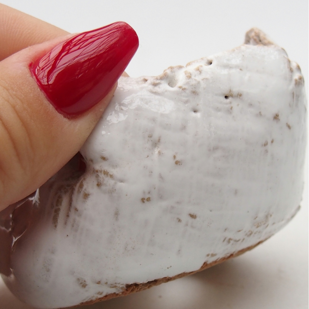 Coquille en céramique 7 x 6,5 x 5 cm , couleur blanche