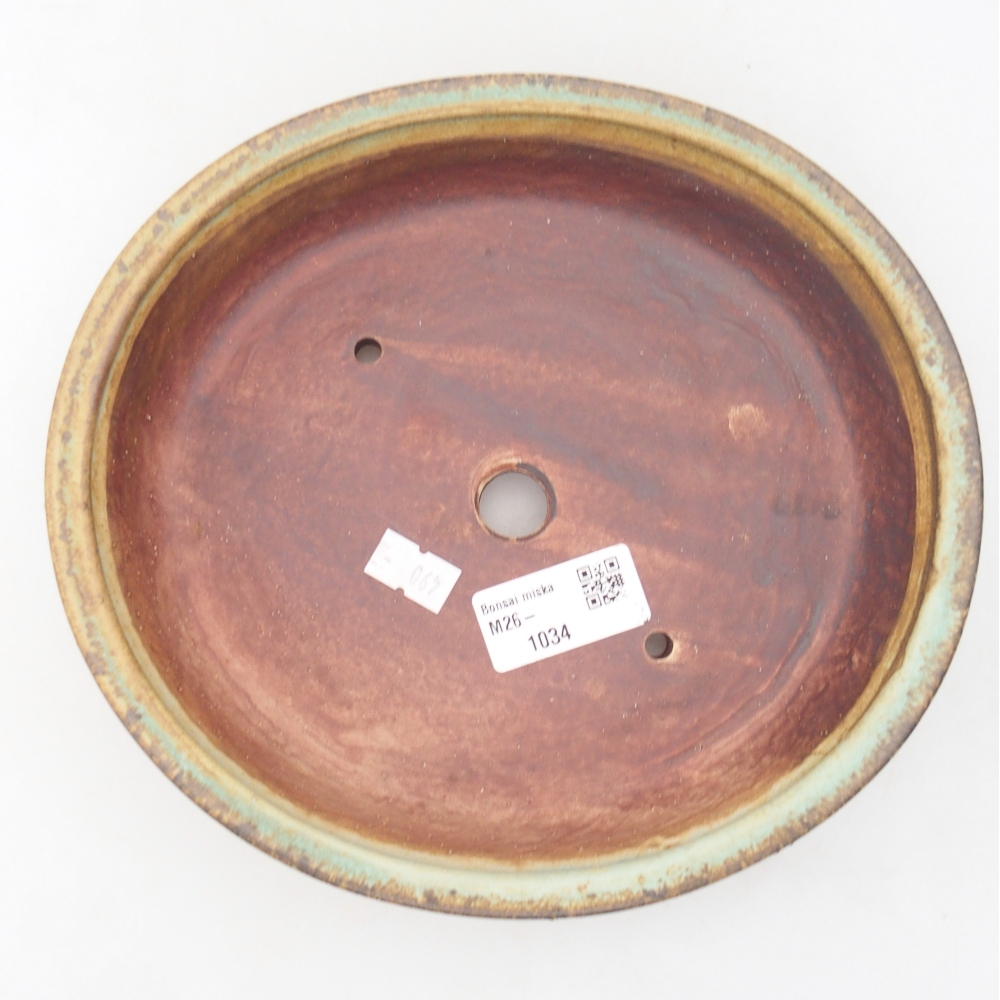 Bol à bonsaï en céramique 21 x 19 x 8 cm, vert