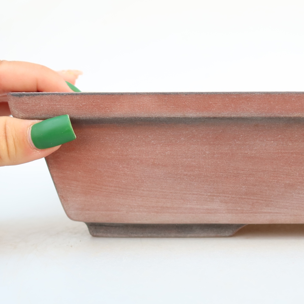 Bol en céramique  25,5 x 19 x 7 cm , couleur brique