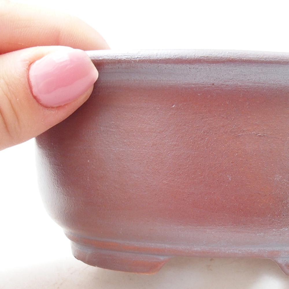 Bol à bonsaï en céramique 12 x 10 x 5,5 cm, brun