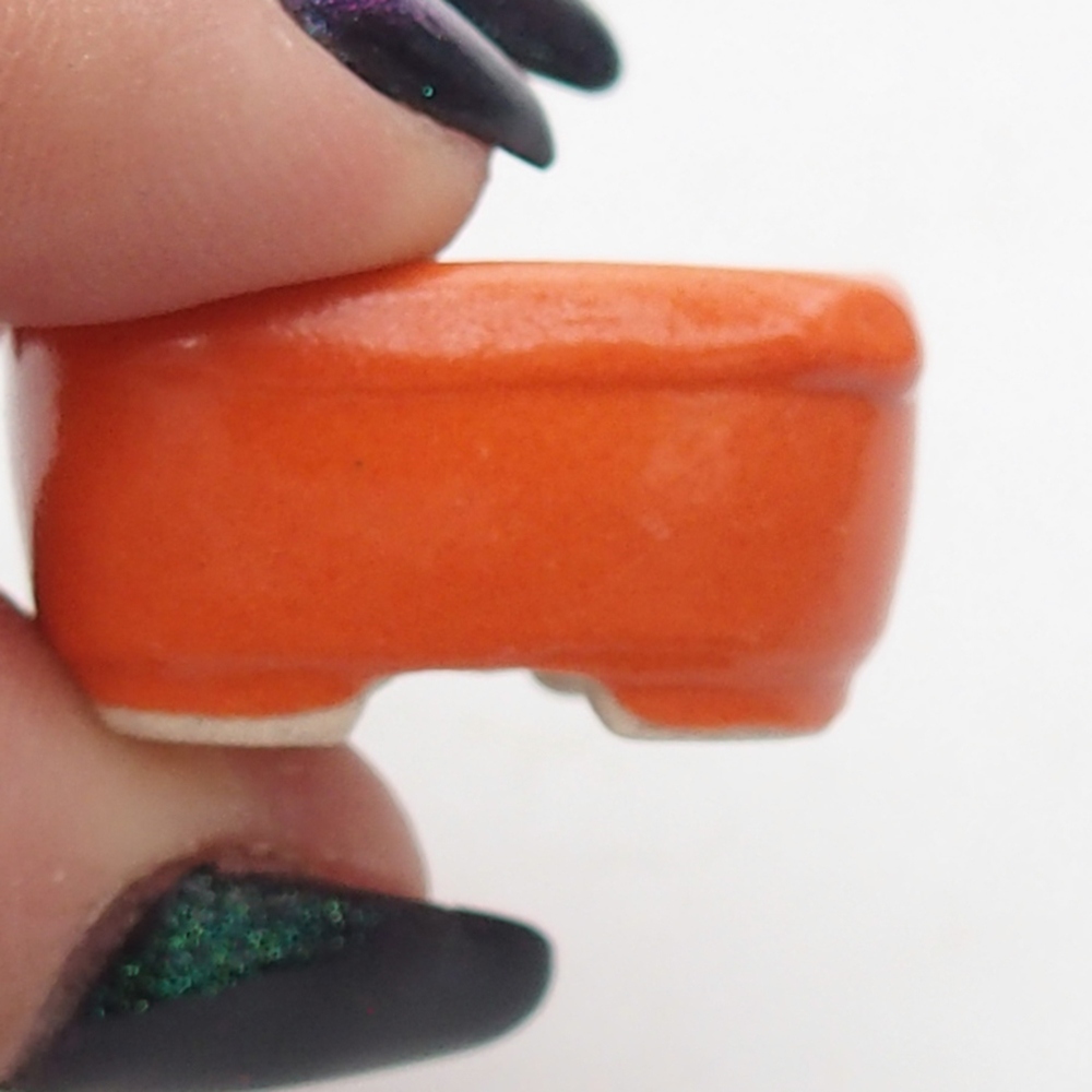 Mini bol bonsaï 2,5 x 2,5 x 1 cm, orange