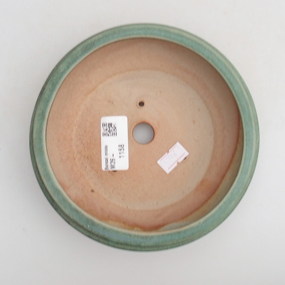 Bol à bonsaï en céramique 15 x 15 x 4,5 cm, vert