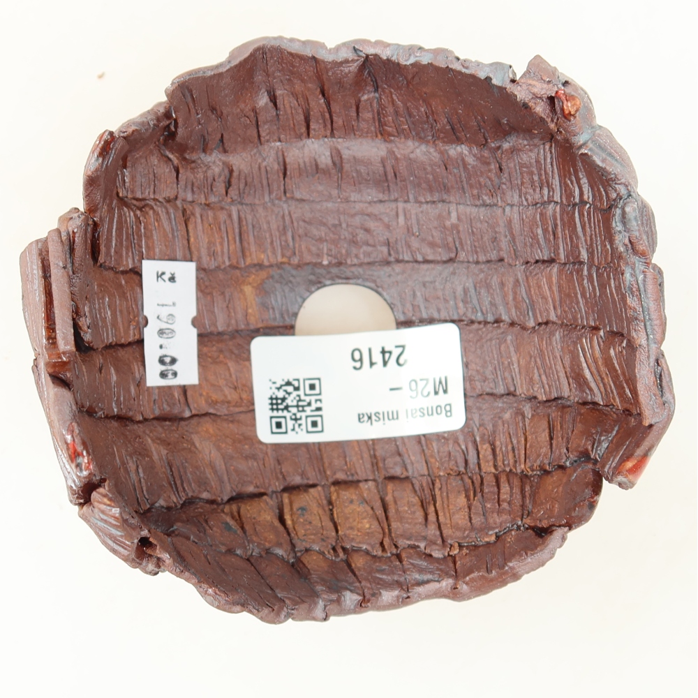 Coquille en céramique  9,5 x 9,5 x 7 cm, couleur marron