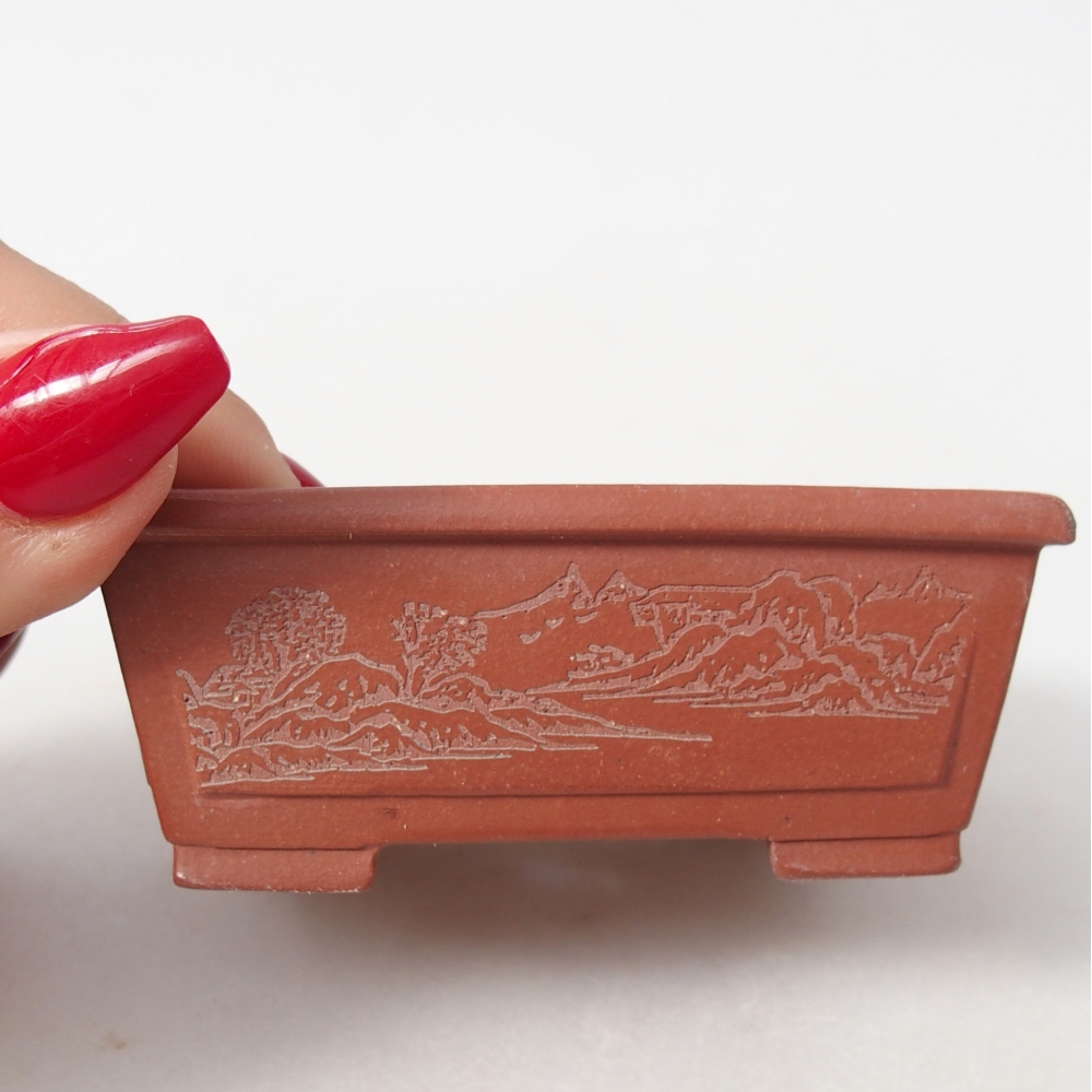 Mini bol bonsaï 7,5 x 6,5 x 3 cm, couleur brique