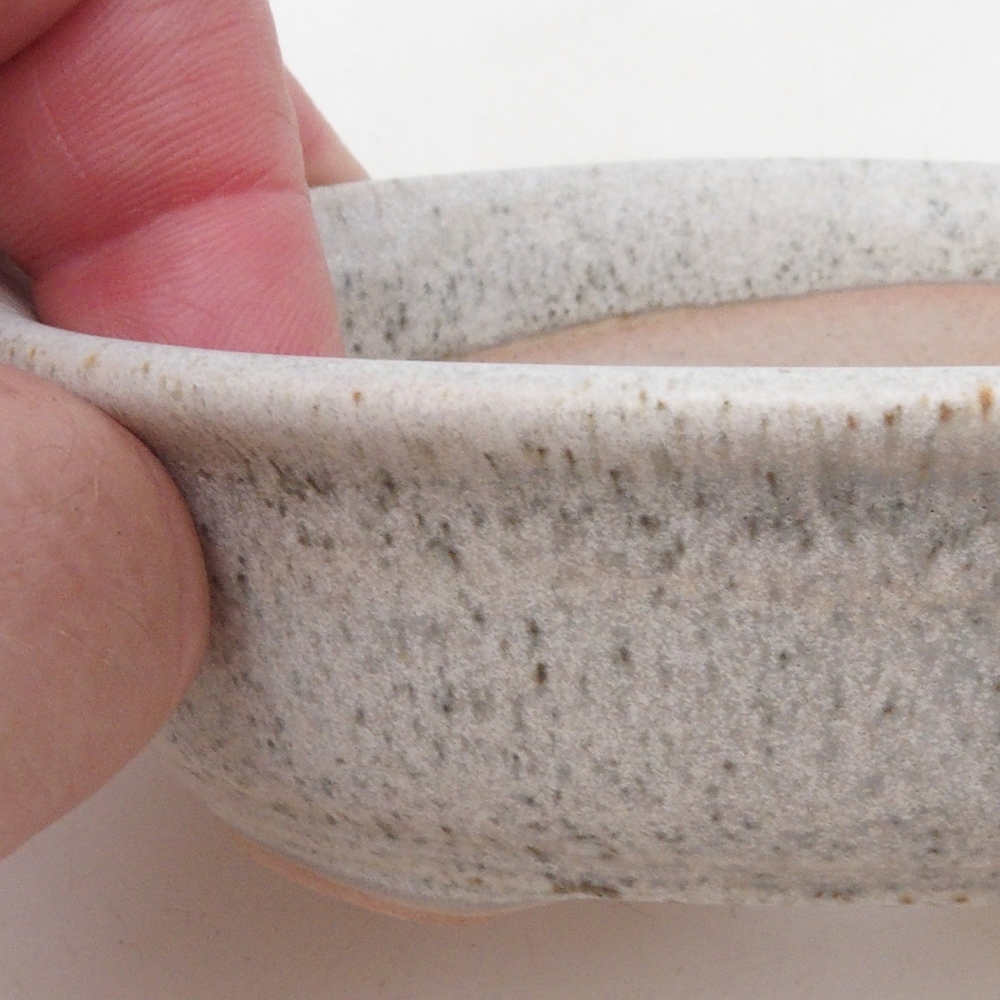 Bol à bonsaï H04 - 10,5 x 7,5 x 3 cm - beige