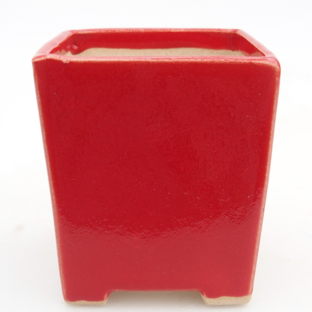 Mini bol bonsaï 5,5 x 5,5 x 6,5 cm, couleur rouge