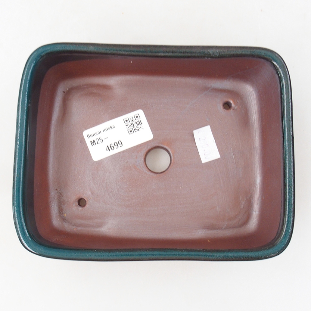 Bol à bonsaï en céramique 15 x 12 x 4,5 cm, vert