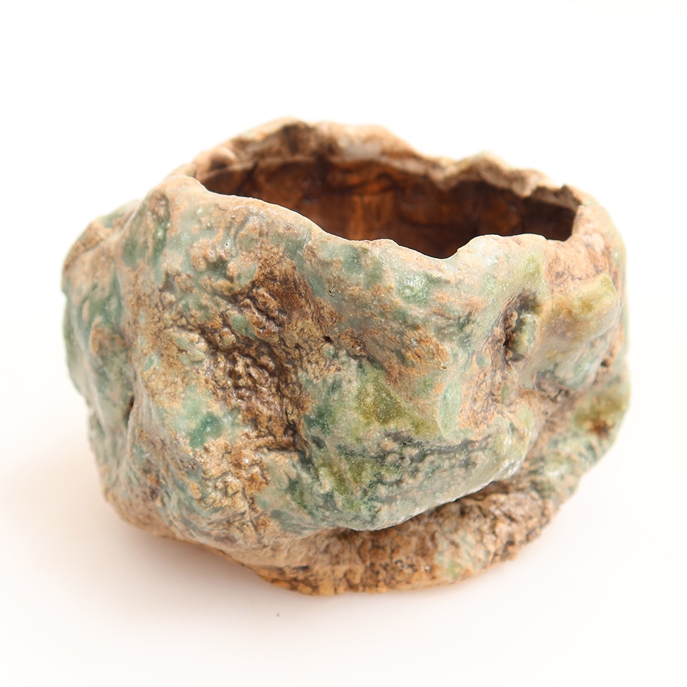 Coquille en céramique  5,5 x 5,5 x 5,5 cm , couleur verte
