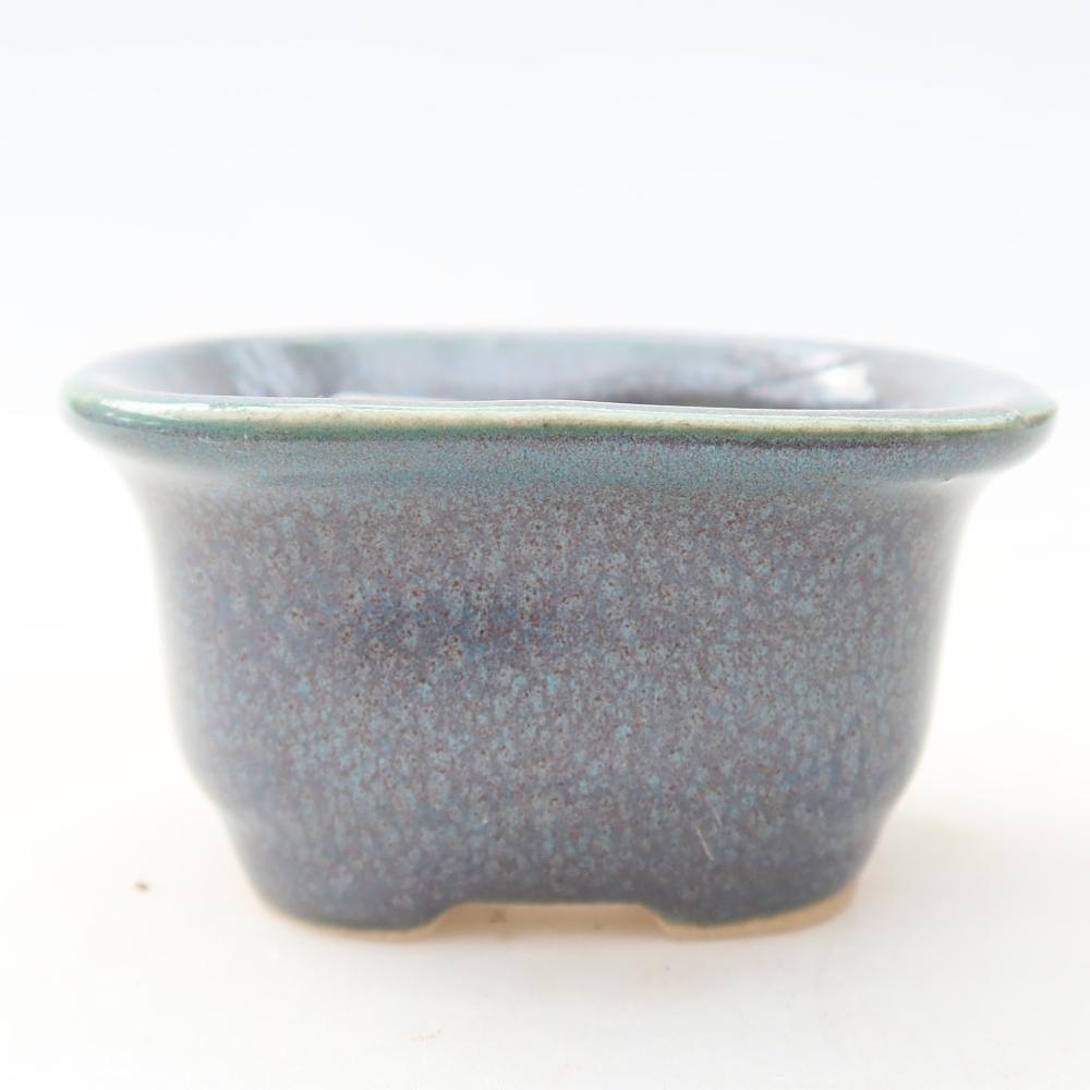Pot à bonsaï en céramique 6 x 5 x 3 cm, couleur grise