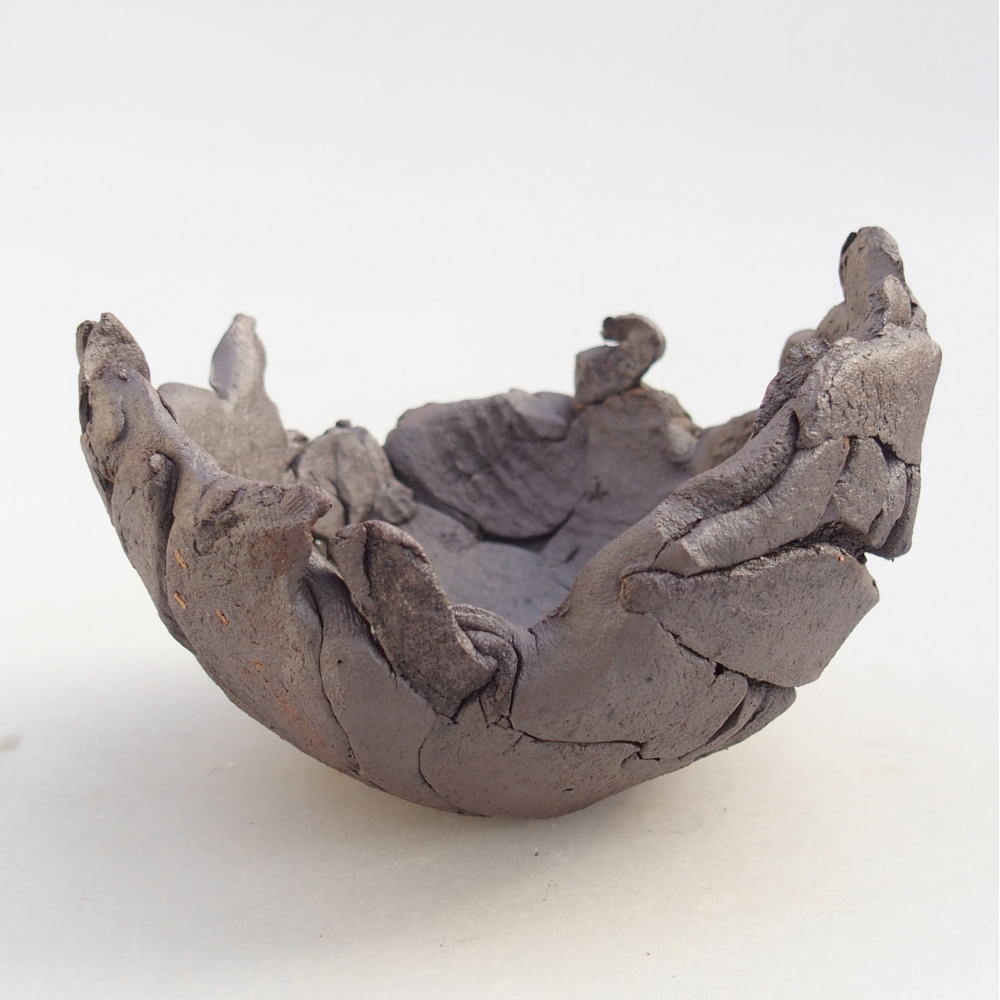 Coquille en céramique 10,5 x 10 x 7,5 cm , couleur métallique