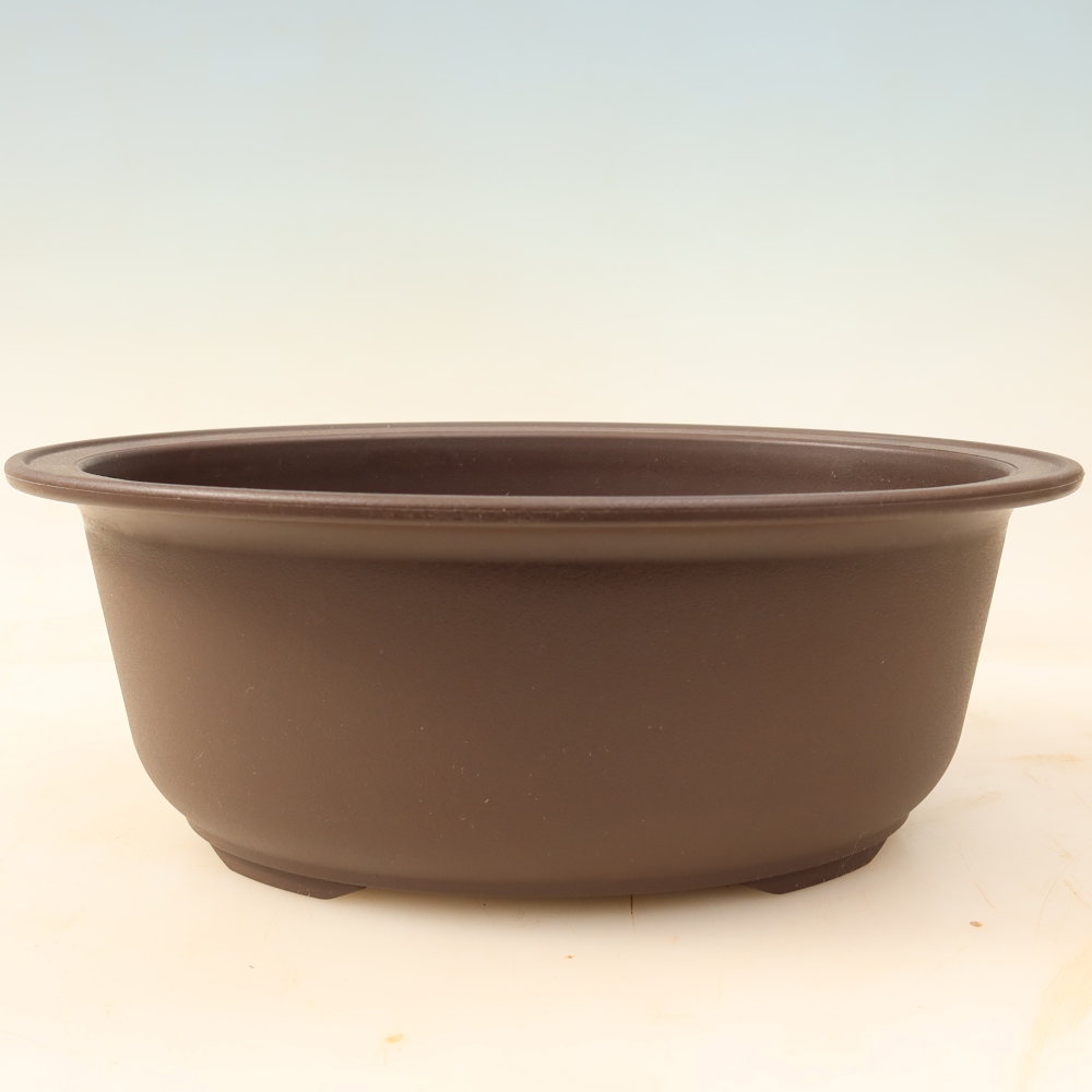 Pot à bonsaï en plastique MP-28 marron - 24,5 x 19 x 9 cm