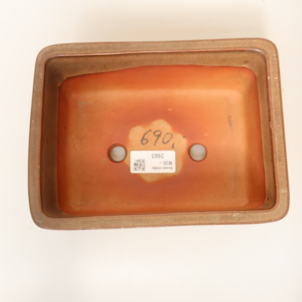 Coquille en céramique  19,5 x 15 x 8,5 cm, couleur marron