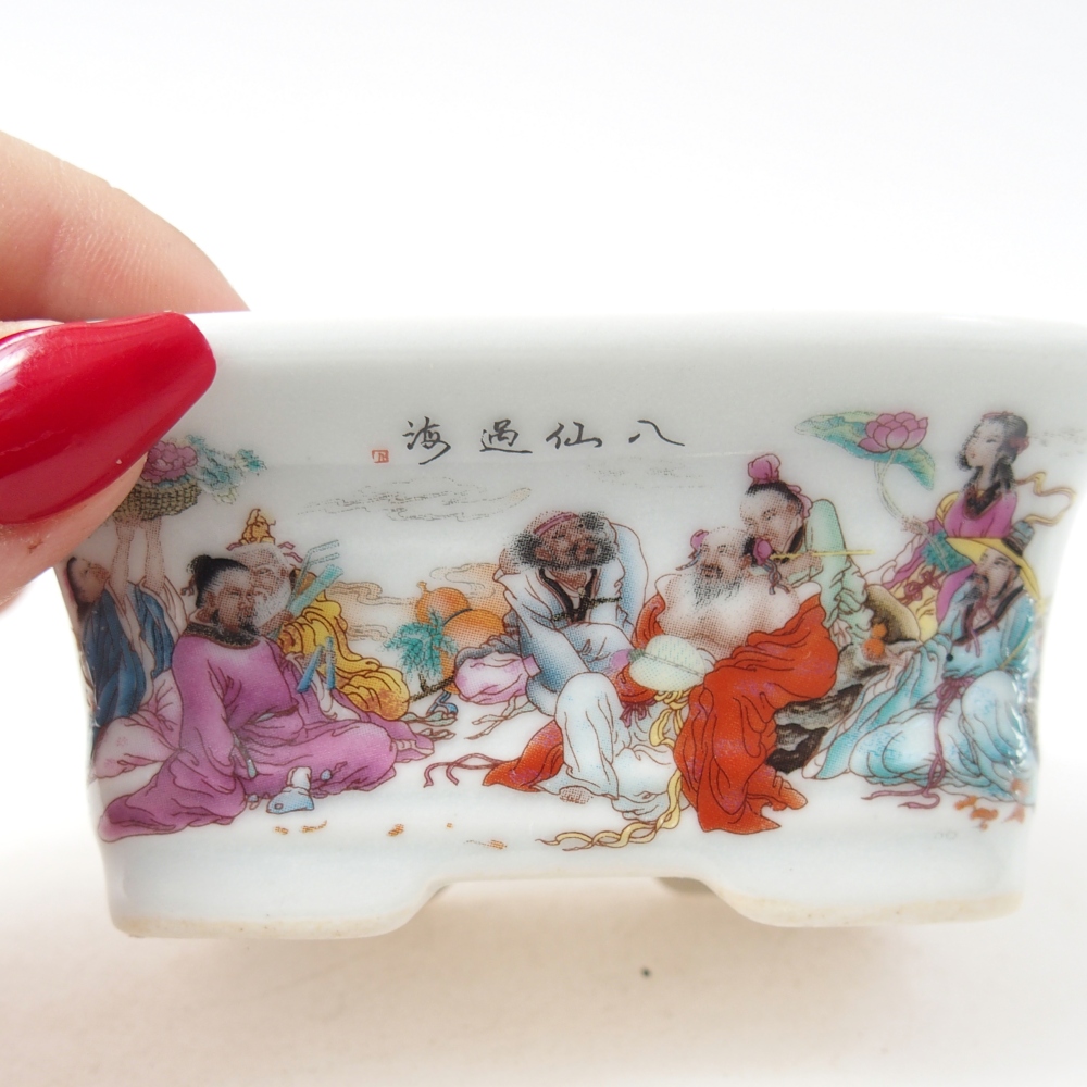 Mini bol bonsaï 10 x 7,5 x 4 cm, couleur blanc