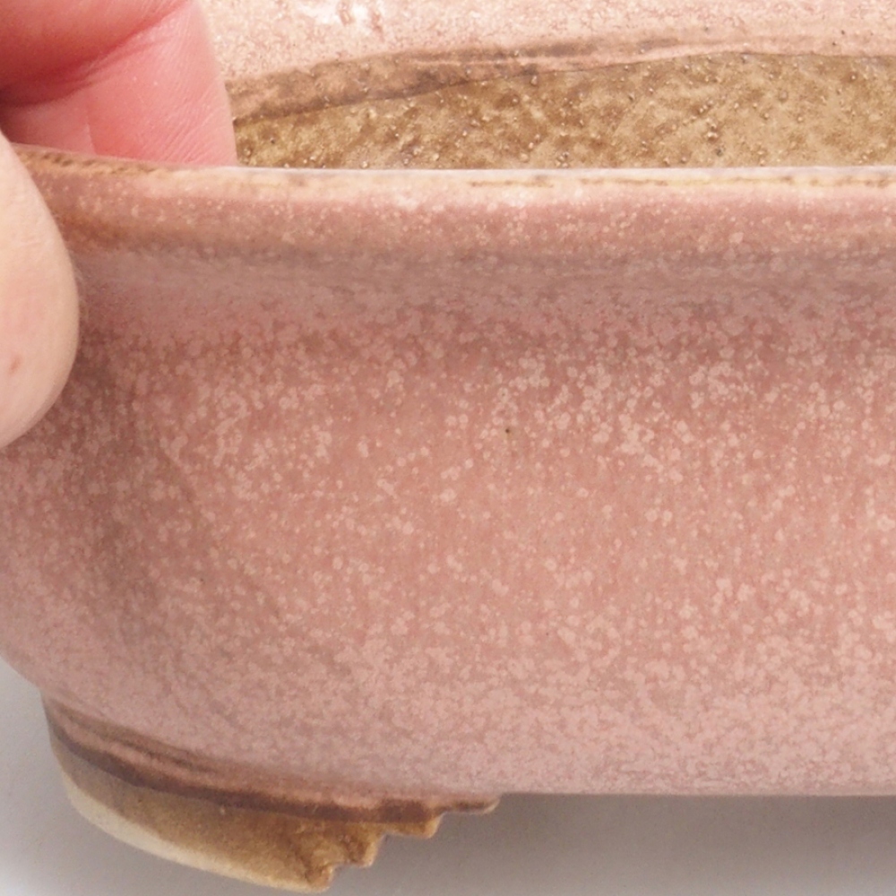 Bol à bonsaï en céramique 10 x 8,5 x 4 cm, brun