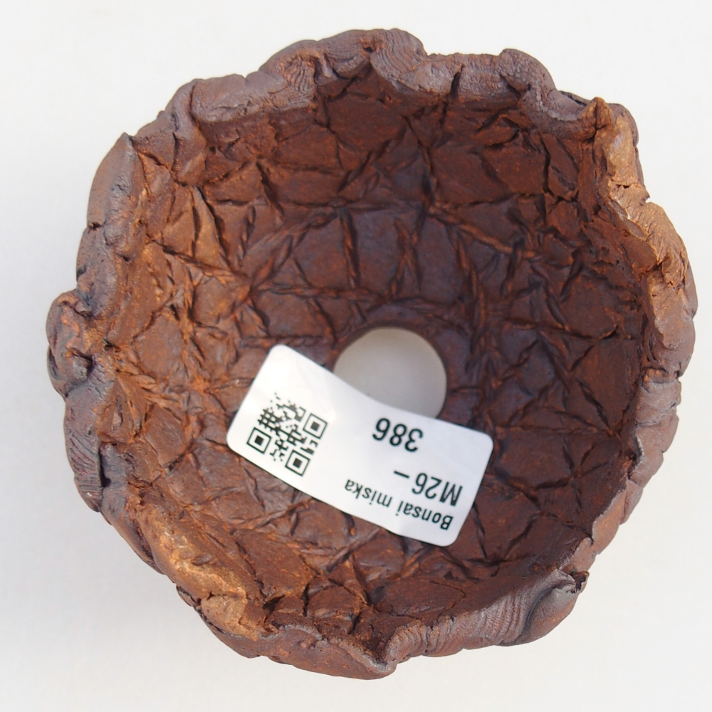 Coquille en céramique 8,5 x 8 x 6 cm , couleur marron