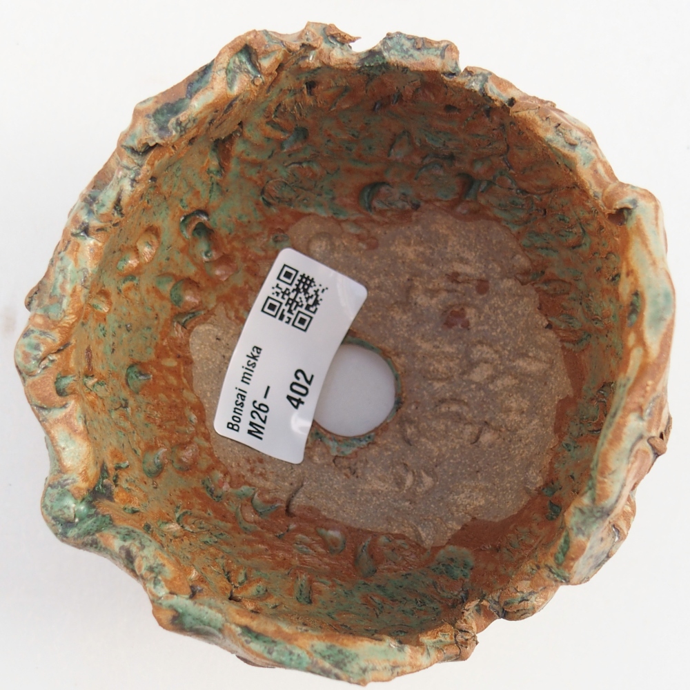 Coquille en céramique 10 x 9,5 x 9,5 cm , couleur brun-vert