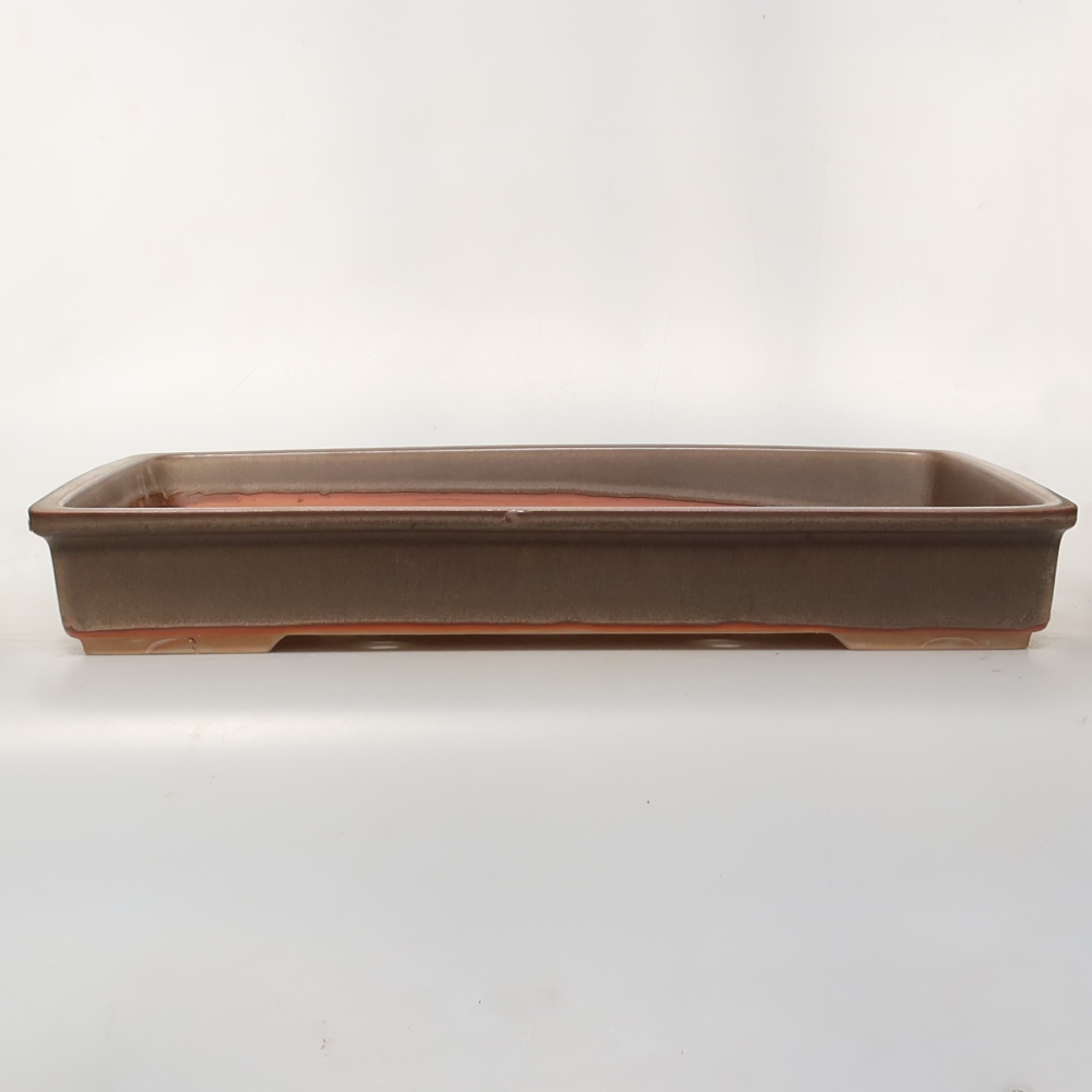 Bol en céramique  45 x 29 x 6,5 cm, couleur marron