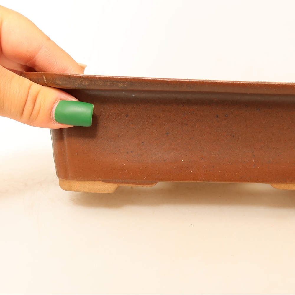 Bol en céramique  20 x 15,5 x 5,5 cm, couleur marron