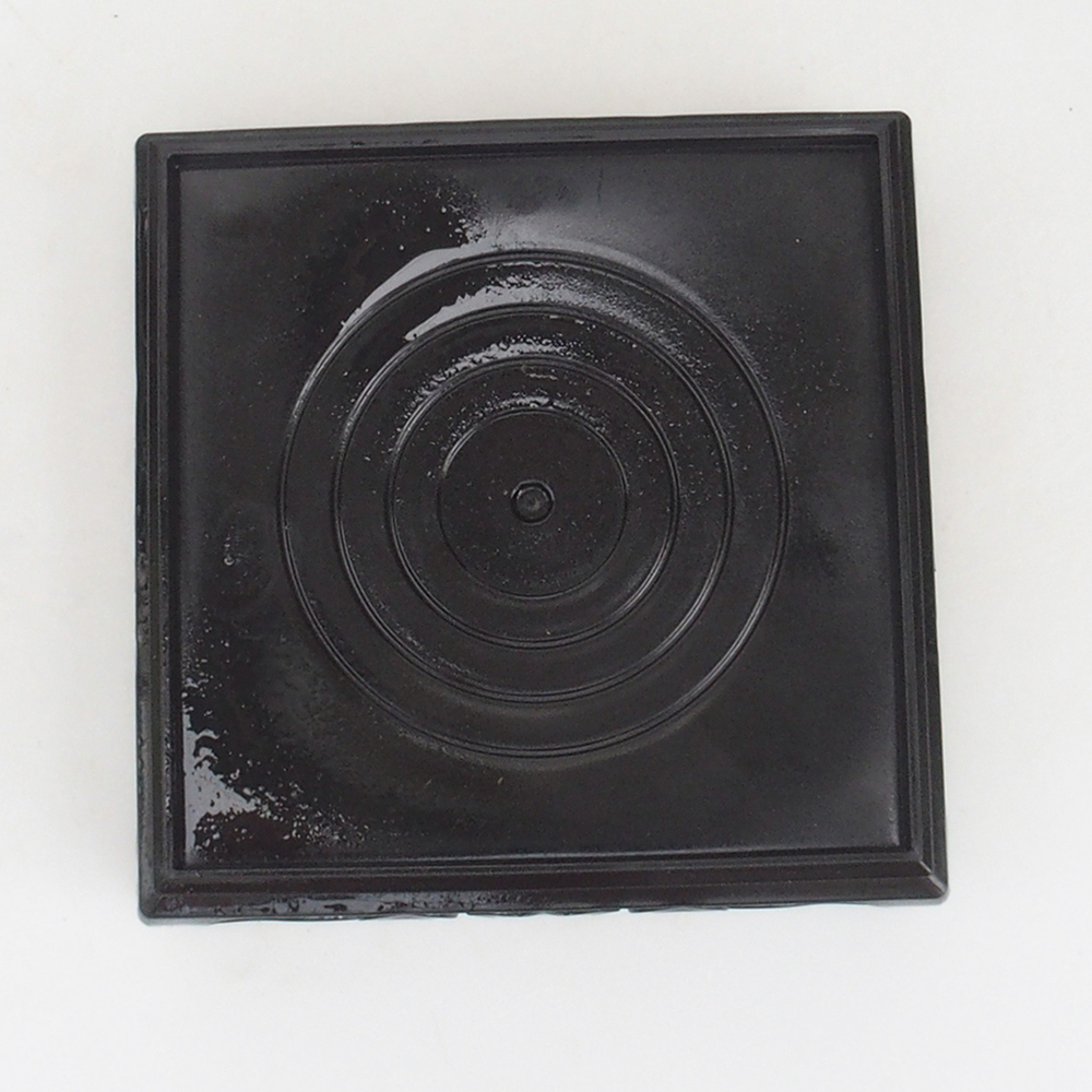 Table de bonsaï en plastique carrée 12,5 x 12,5 x 4 cm, couleur noire