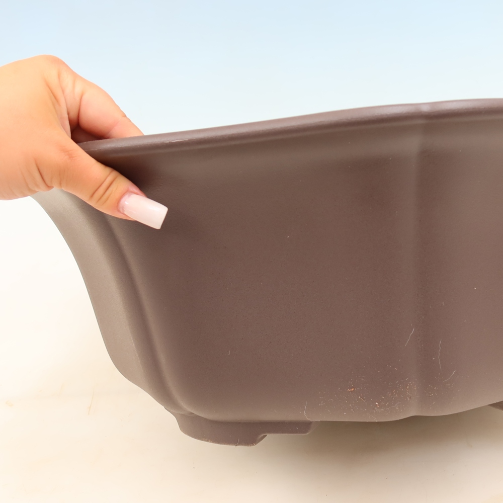 Pot à bonsaï en plastique MP-32 marron - 49 x 47 x 17 cm