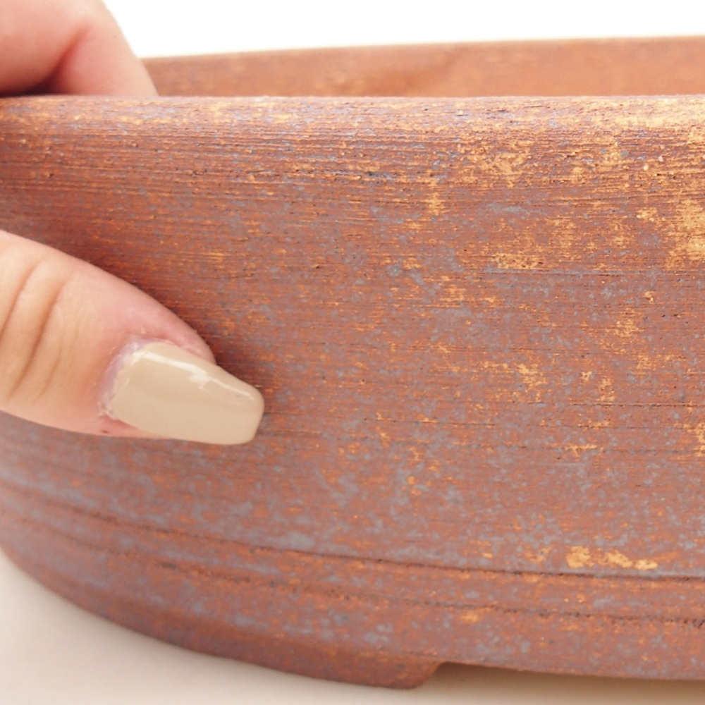 Bol à bonsaï 32,5 x 25 x 8,5 cm , couleur métal