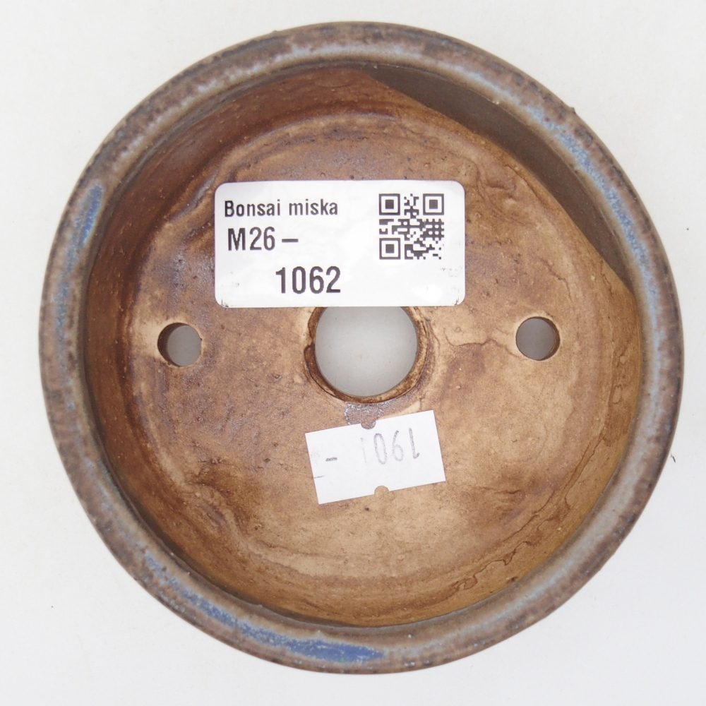 Bol à bonsaï en céramique 9 x 9 x 3,5 cm, couleur bleu