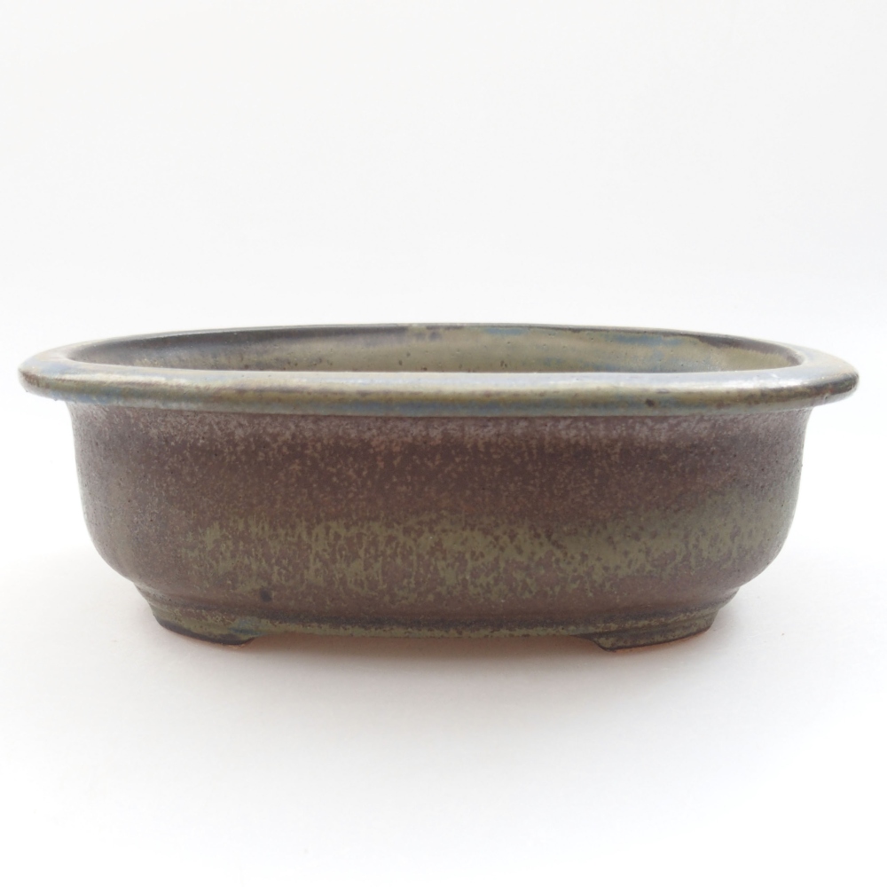 Bol à bonsaï en céramique 22 x 17 x 5 cm, vert