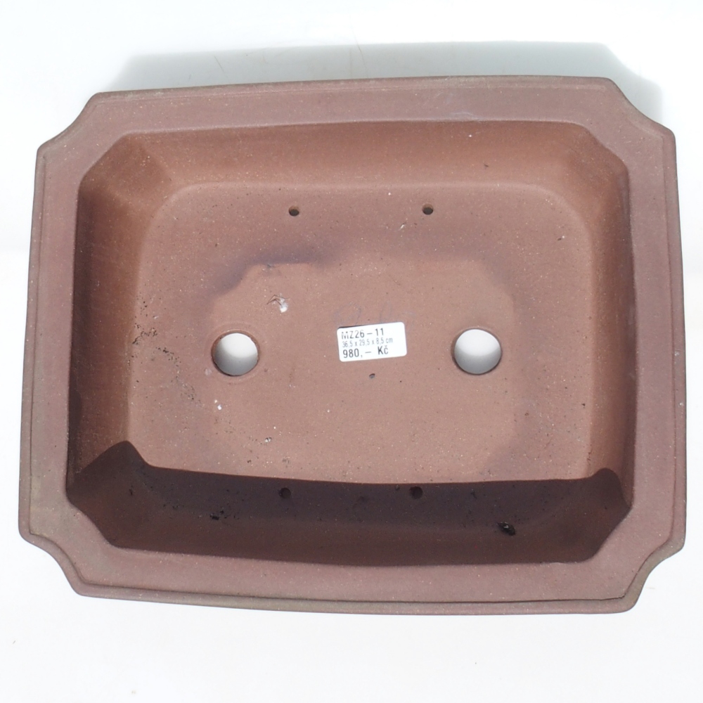 Bol pour bonsaï 35,5 x 29,5 x 8,5 cm - brun