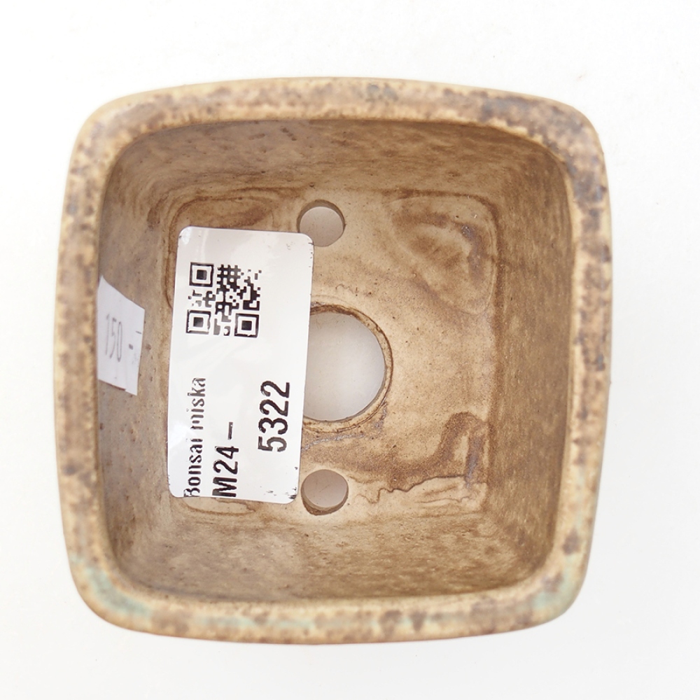 Bol à bonsaï en céramique 6 x 6 x 4,5 cm, vert