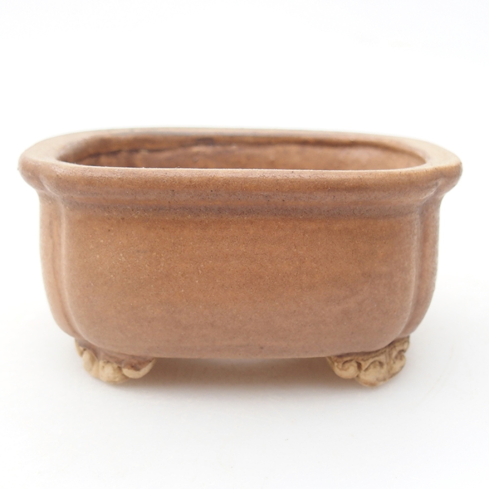 Bol à bonsaï en céramique 7,5 x 7 x 4 cm, rose