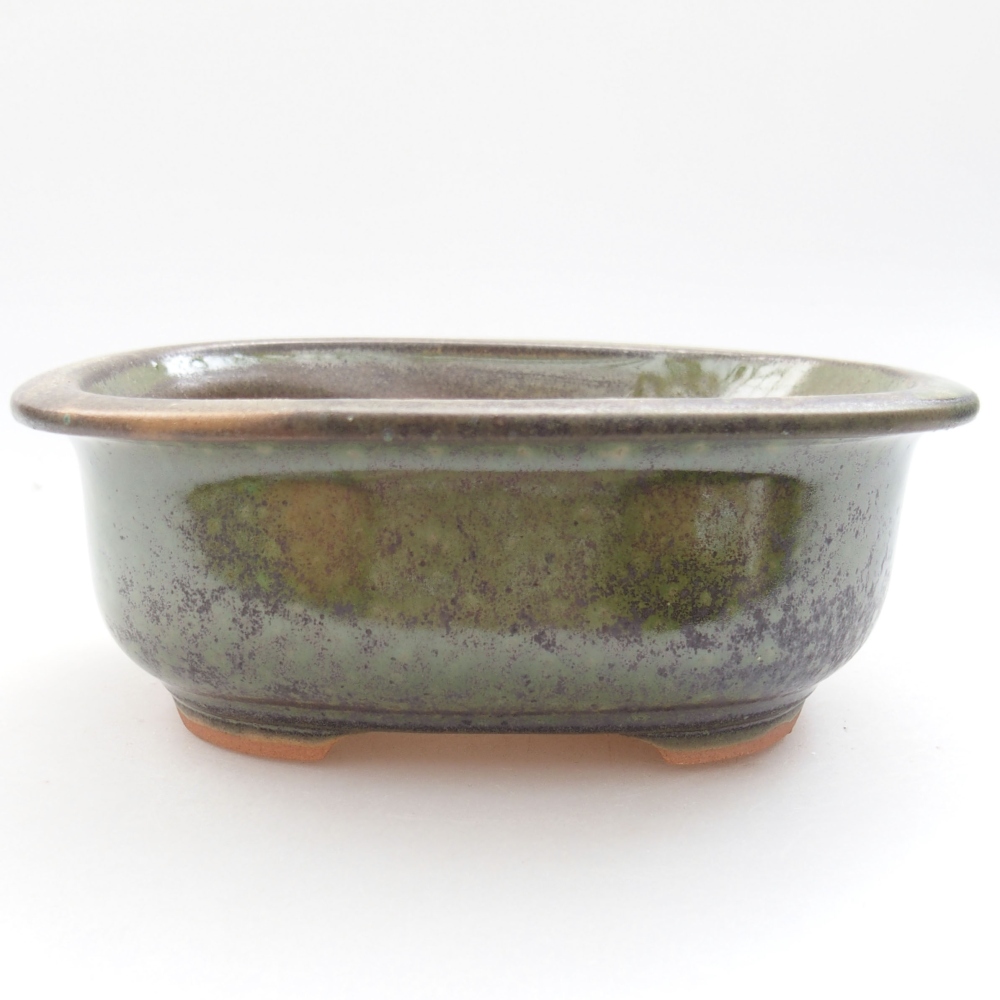 Bol à bonsaï en céramique 22 x 17 x 5 cm, vert