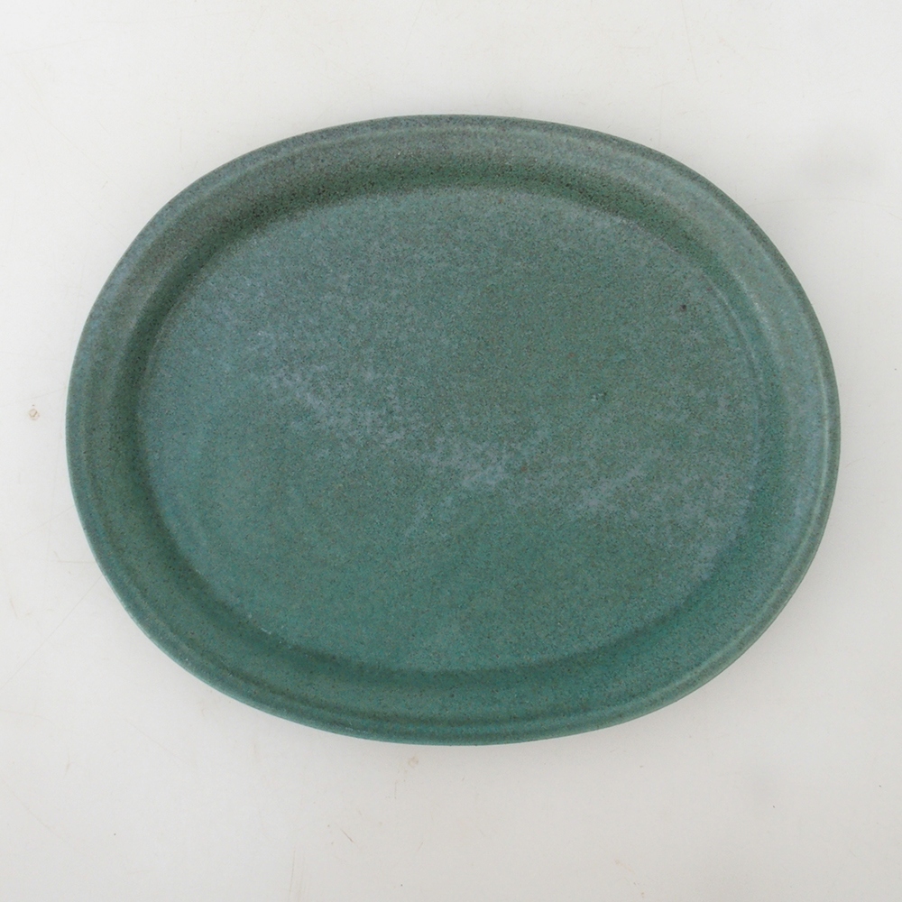 Soucoupe ovale Bonsaï S - 20 x 16,5 x 1,5 cm - vert
