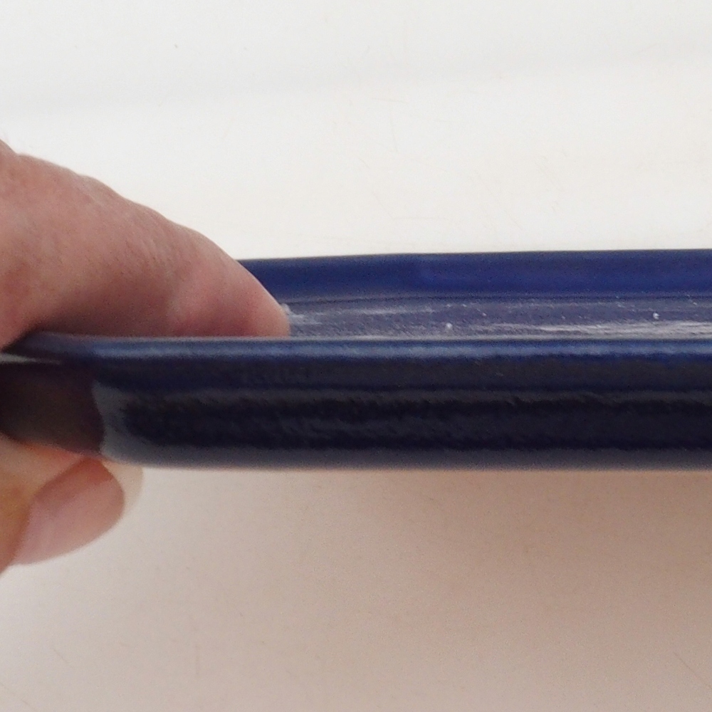 Bol en céramique H14 - 18 x 18 x 1 cm - bleu