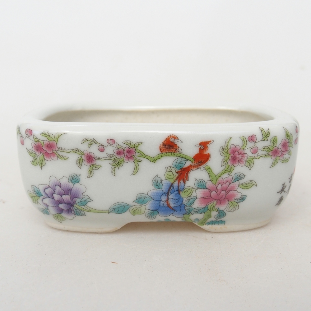 Mini bol bonsaï 8 x 6 x 3 cm, blanc