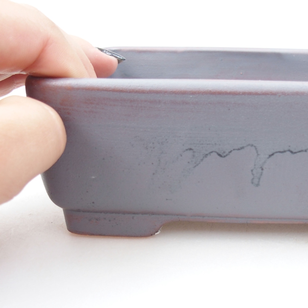 Bol à bonsaï en céramique 22 x 17 x 5 cm, vert