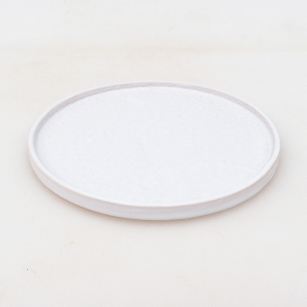 Récipient rond pour bonsaïs D7-S - 16 x 16 x 1 cm - blanc