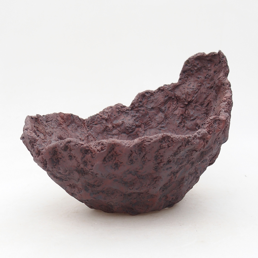 Coquille en céramique 20 x 16 x 15,5 cm , couleur marron