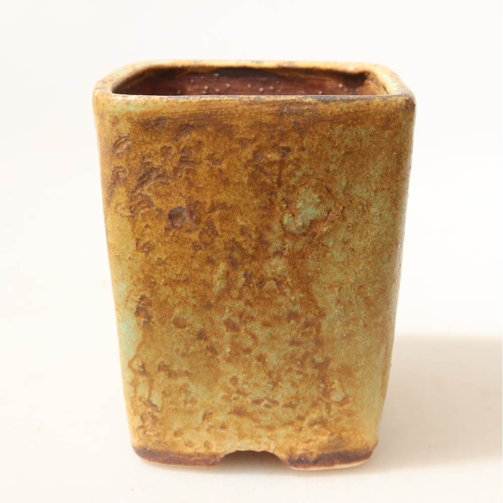 Bol à bonsaï en céramique 5 x 5 x 6,5 cm, vert