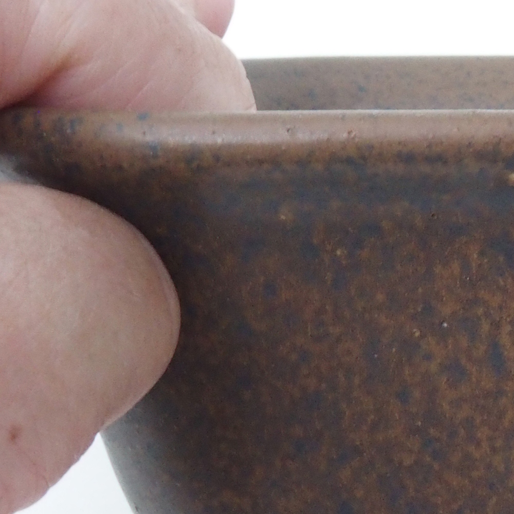 Bol à bonsaï H37 - 14,5 x 13 x 6,5 cm - brun