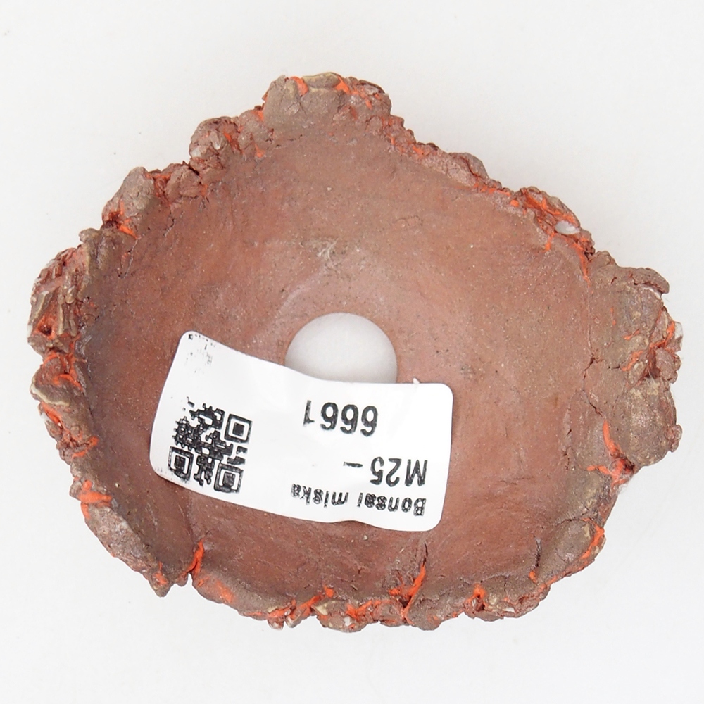 Coquille en céramique 7,5 x 6,5 x 3,5 cm , couleur orange