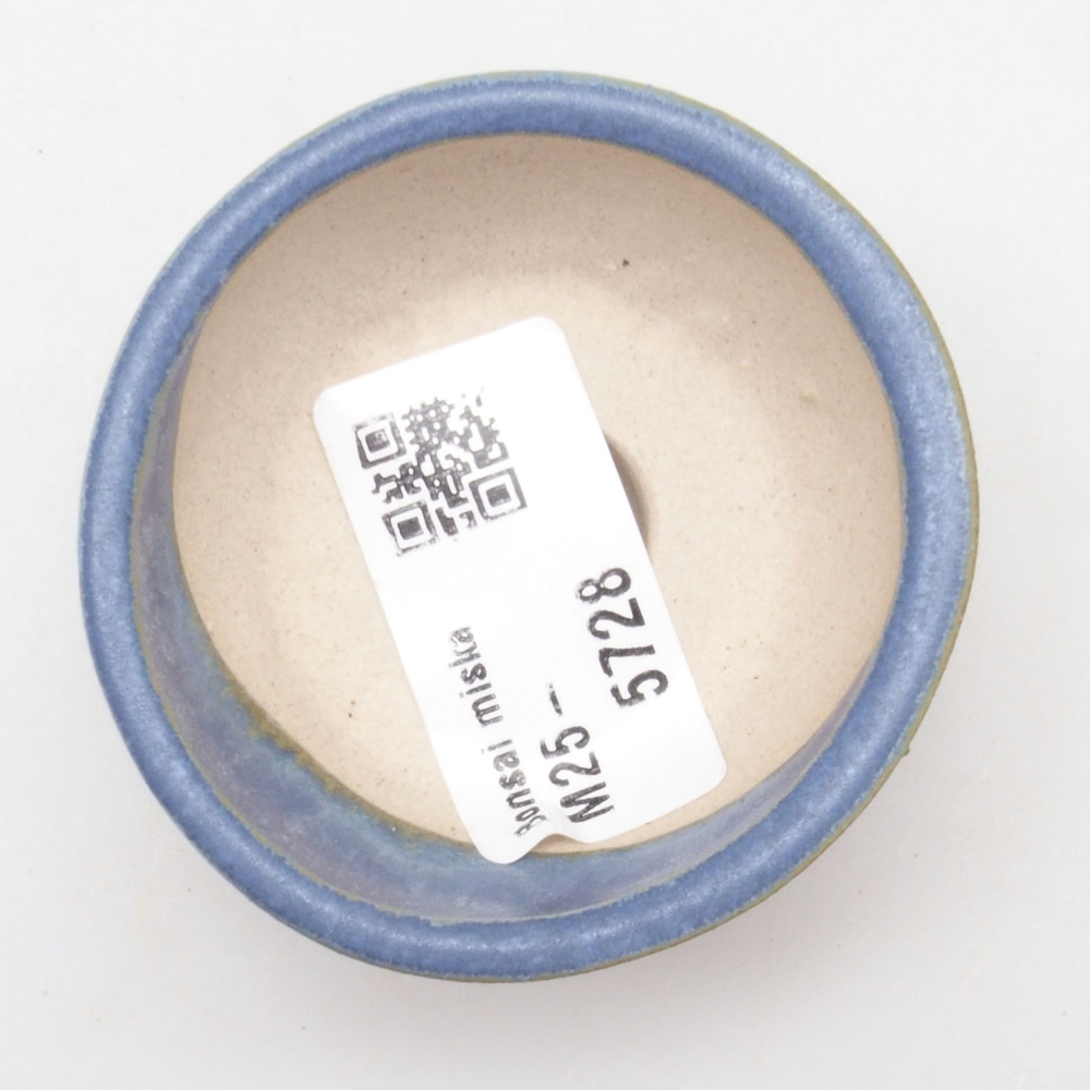 Mini bol bonsaï 6 x 6 x 2,5 cm, couleur bleu