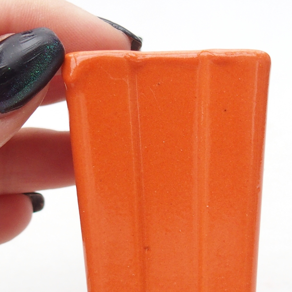 Mini bol bonsaï 3,5 x 3,5 x 5,5 cm, orange