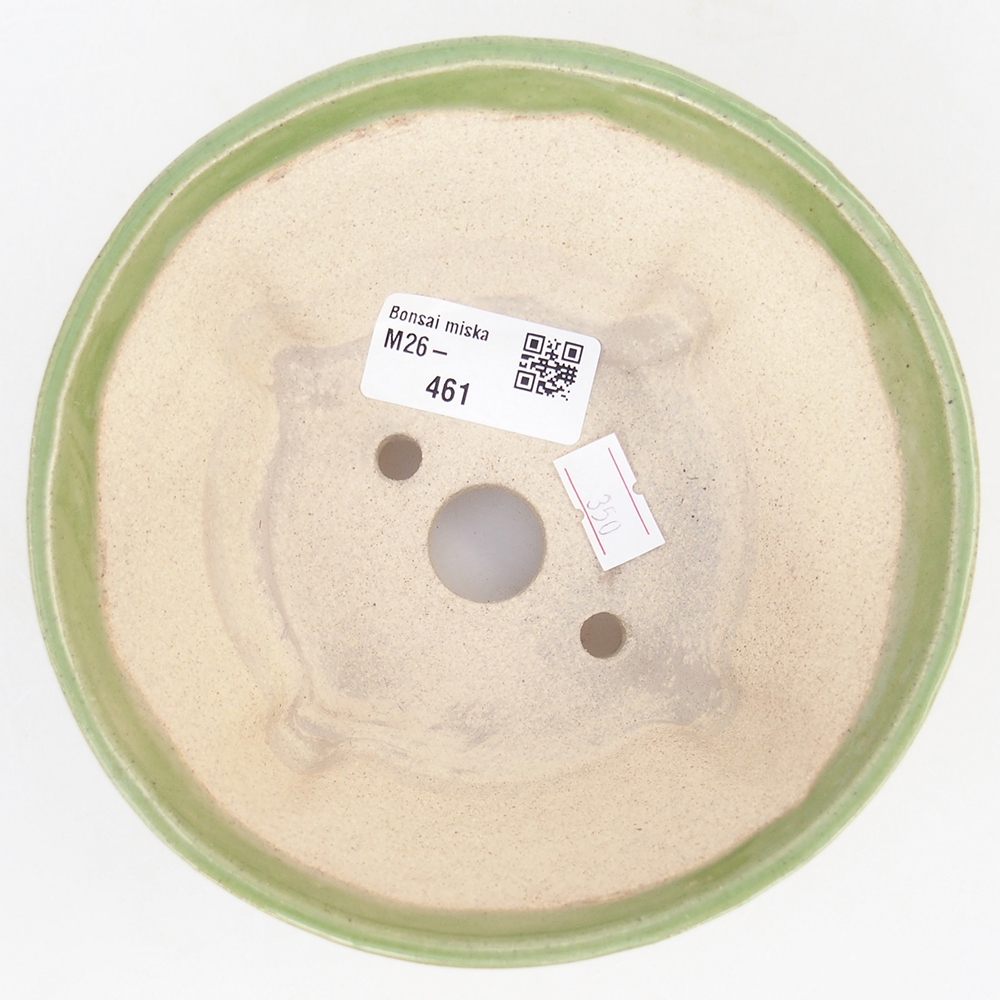 Bol à bonsaï en céramique 13,5 x 13,5 x 6,5 cm, vert
