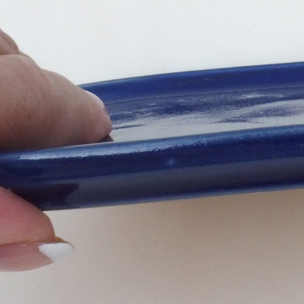 Bol en céramique H38 -12 x 11 x 1 cm - bleu